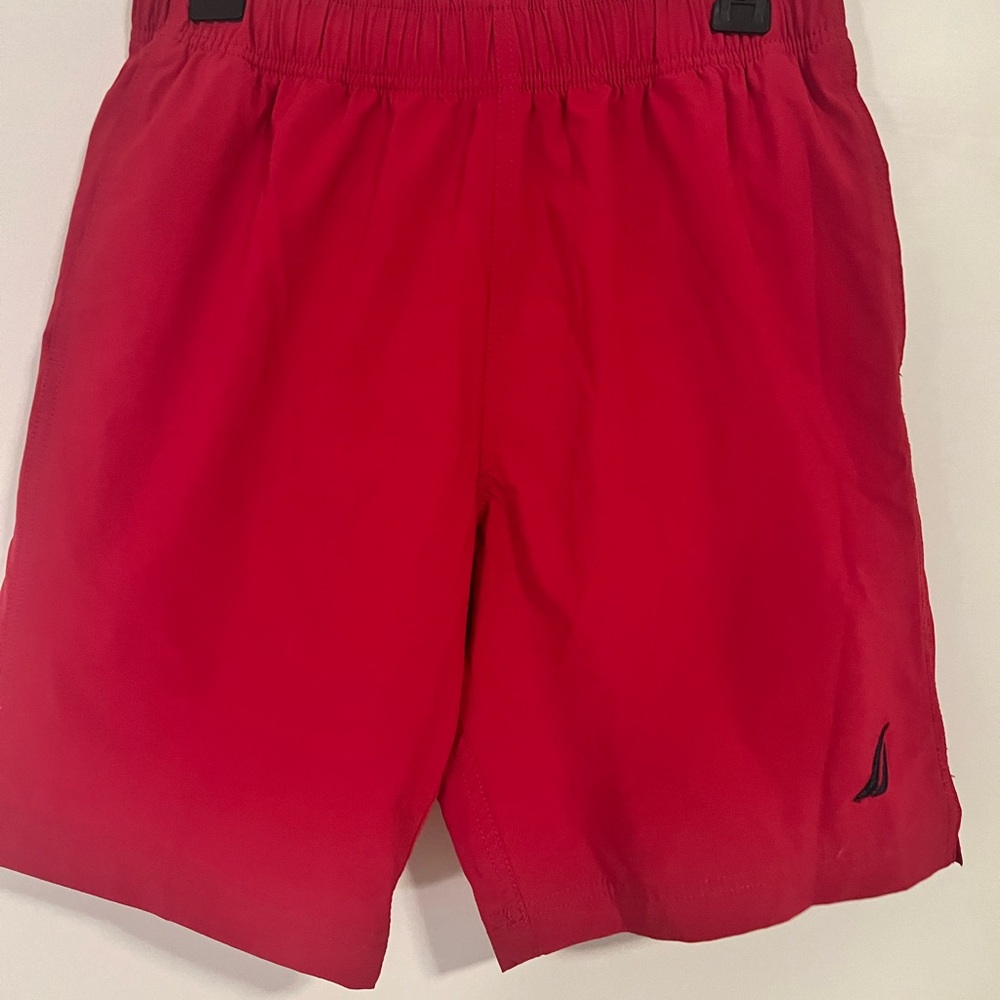 Nautica Men's Vibrant Red Athletic Shorts